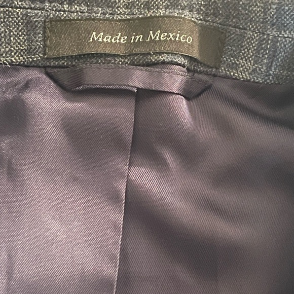 Ralph Lauren Blue Sport Coat with Windowpane Pattern - Picture 10 of 11